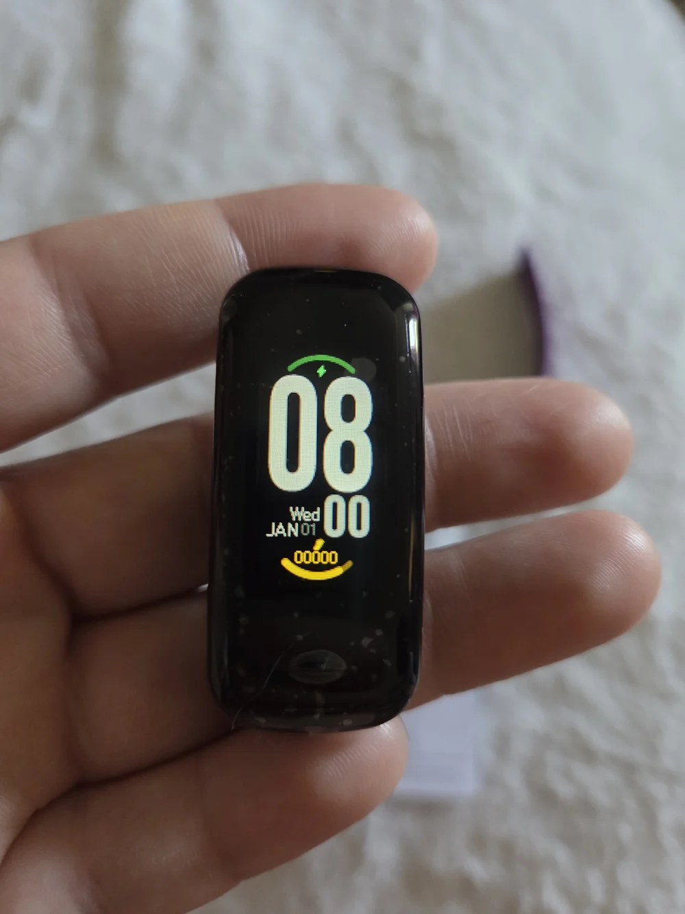 Purple Fitness Tracker Smart Band with Color Display